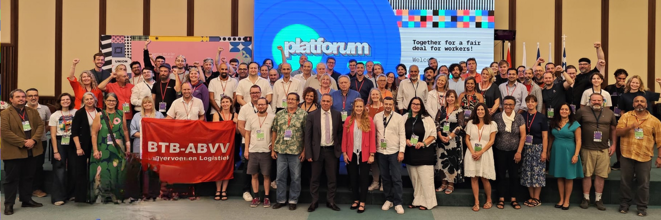Group picture of participants at Trade Union Platforum Conference 2025