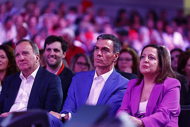 Pedro Sanchez in the audience
