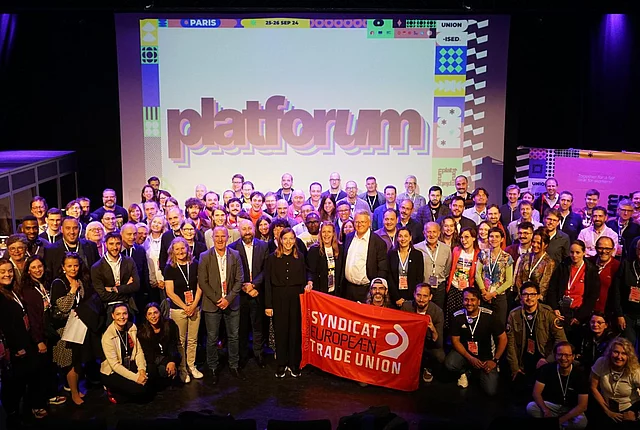 The Third Trade Union Platfor(u)m in Paris, all participants