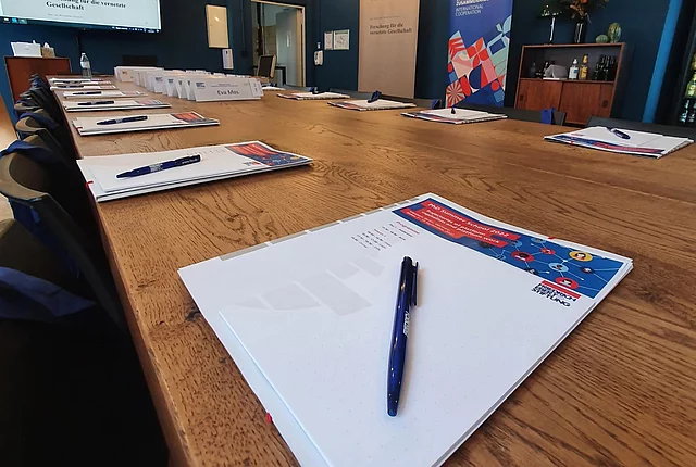 a glance at the meeting room