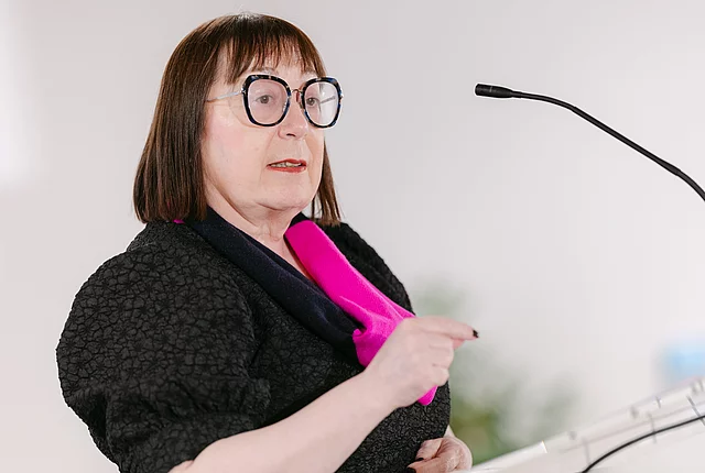 Esther Lynch, ETUC General Secretary speaking