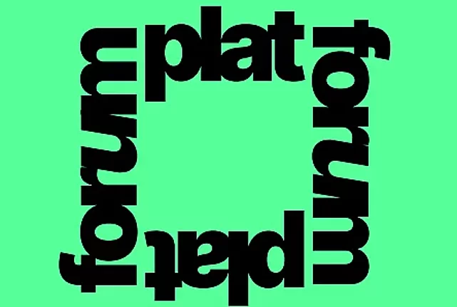 5th Platforum logo in black on green background