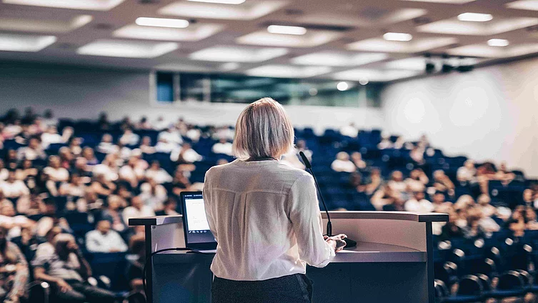 Female speaker
