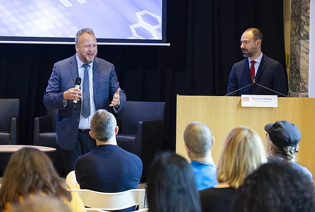 Knut Dethlefsen, Director FES Future of Work & Valerio de Stefano, Osgoode Hall Law Schol