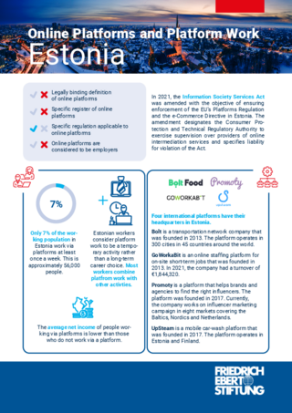 Online platforms and platform work: Estonia