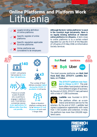 Online platforms and platform work: Lithuania