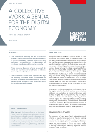 A collective work agenda for the digital economy