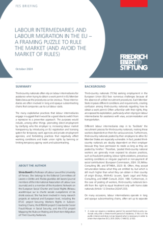 Labour intermediaries and labour migration in the EU